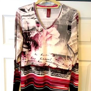 Olsen Womens VNeck top